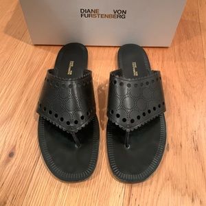 Diane Von Furstenberg sandals.